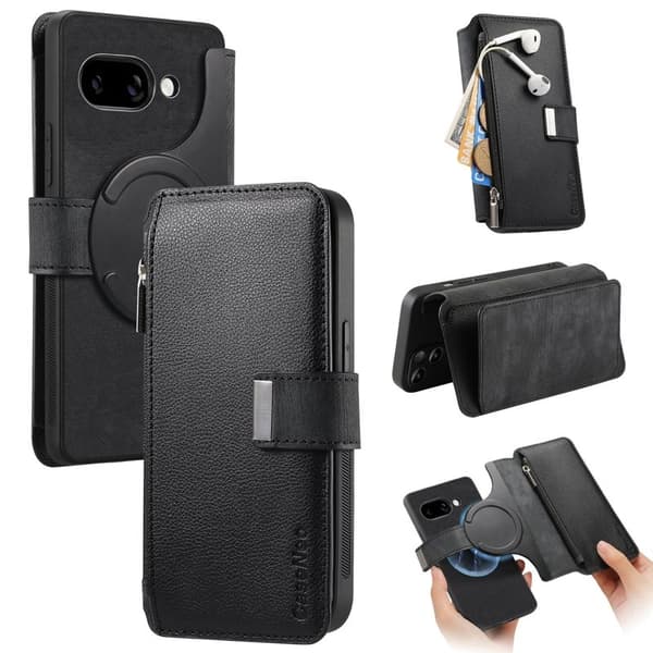 CASENEO Google Pixel 9a Plånboksfodral MW-02 Konstläder - Svart