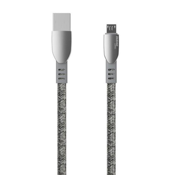 Dudao Flätad Micro USB Kabel 1 m - Grå grå