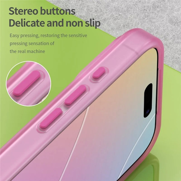 Mobilskal till iPhone 17 Pro MagSafe Matte Translucent - Rosa Blå