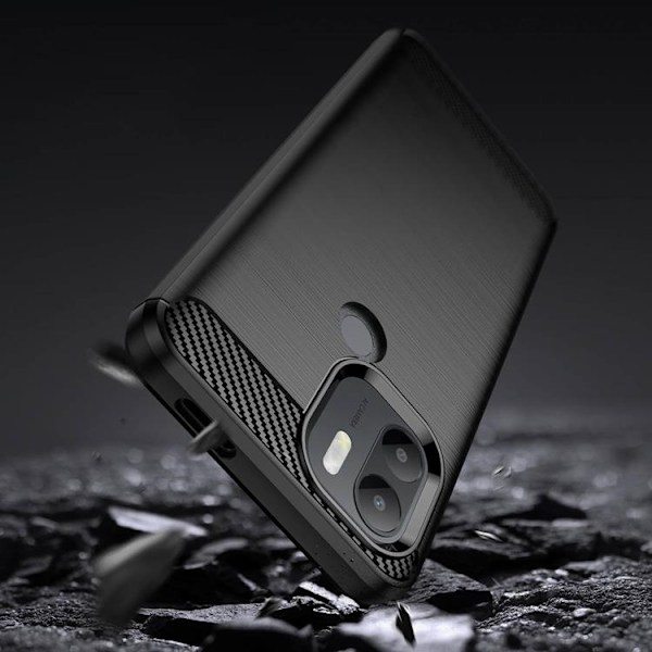 Xiaomi Redmi A1 Plus Skal Silicone Carbon - Svart
