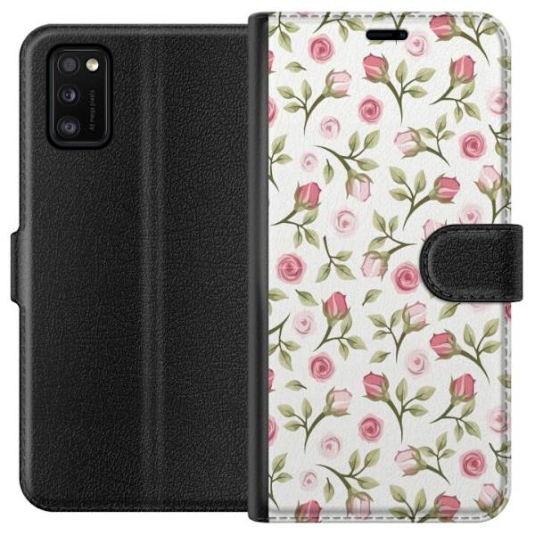 Pungcover til Samsung Galaxy A41 med Blomstret