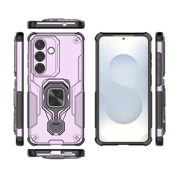 Mobilskal till Samsung Galaxy S26/S26 Pro Rotera Ring Kickstand Plast - Lila