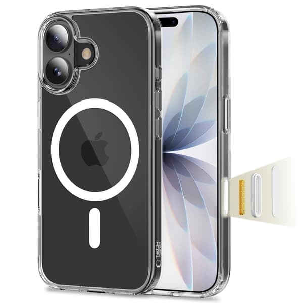 Tech-Protect Telefontaske til iPhone 17 Magsafe Flexair Hybrid - Klar Transparent