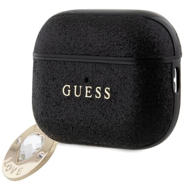 Guess AirPods Pro 2 Skal Fixed Glitter Heart Diamond Charm