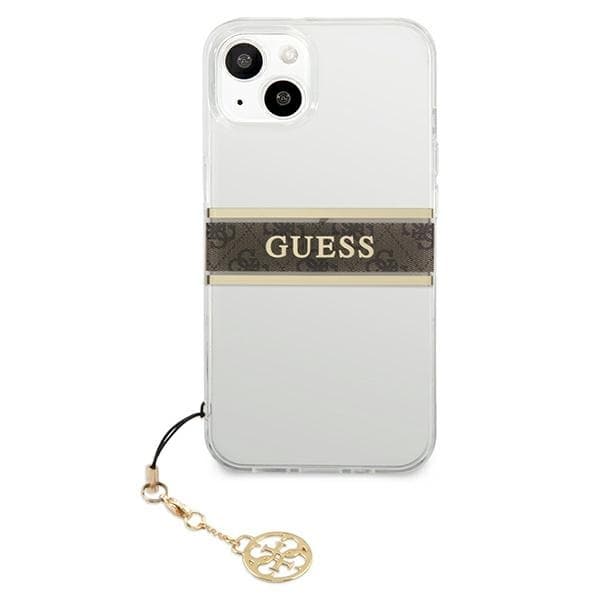 Guess telefontaske til iPhone 13 mini MagSafe 4G brun rem Charm