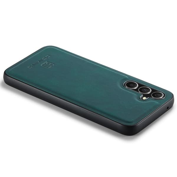 DG.MING Mobilskal till Samsung Galaxy A35 5G Läder+PC+TPU Grön