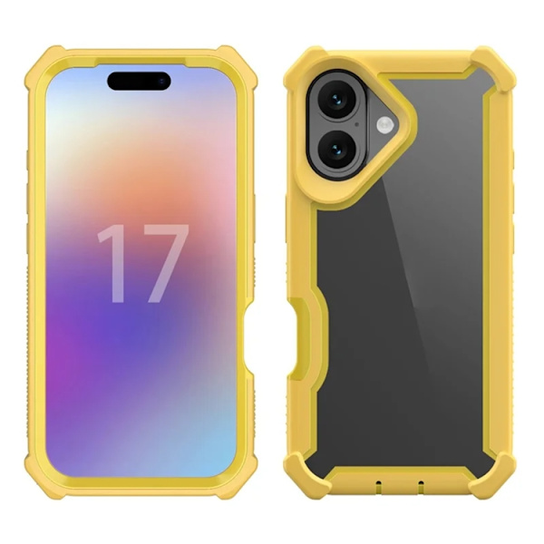 Mobilskal till iPhone 17 TPU + PC Shockproof - Guld Guld