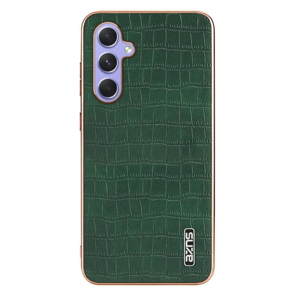 AZNS Samsung Galaxy A34 5G Plånboksfodral Konstläder - Grön