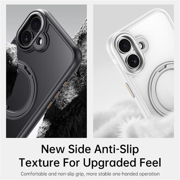 Mobilskal till iPhone 17 MagSafe Kickstand TPU PC - Svart Svart