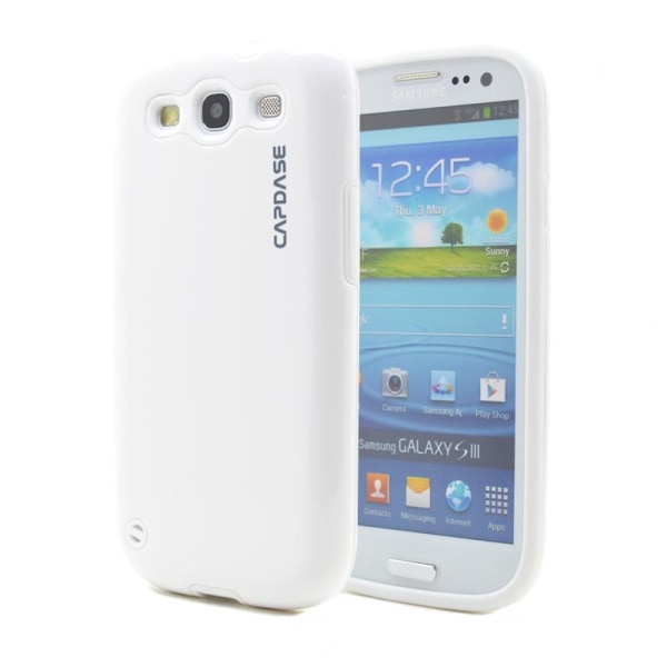 CAPDASE-kuori Samsung Galaxy S3 i9300 (valkoinen) + näytönsuoja White