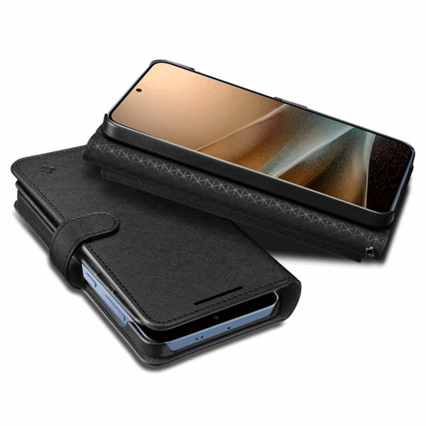 Spigen Galaxy S25 Plus Plånboksfodral S - Svart Svart