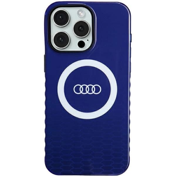 Audi Mobilskal till iPhone 15 Pro Max Magsafe IML Big Logo - Blå