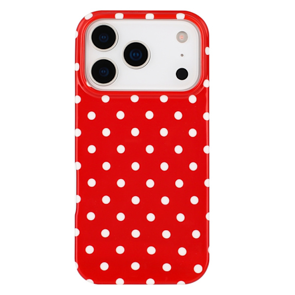 Mobilskal till iPhone 17 Pro Dot Design Imd Tpu Röd