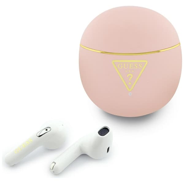 Guess TWS In-Ear Hörlurar Gold Line Triangle - Rosa Grön