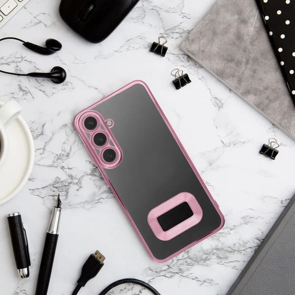 Telefontaske til Galaxy S25 Plus Glam - Pulverrosa Rosa