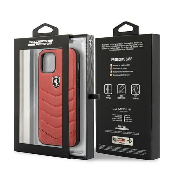Ferrari Cover iPhone 12 & 12 Pro Off Track Quiltet - Rød Red