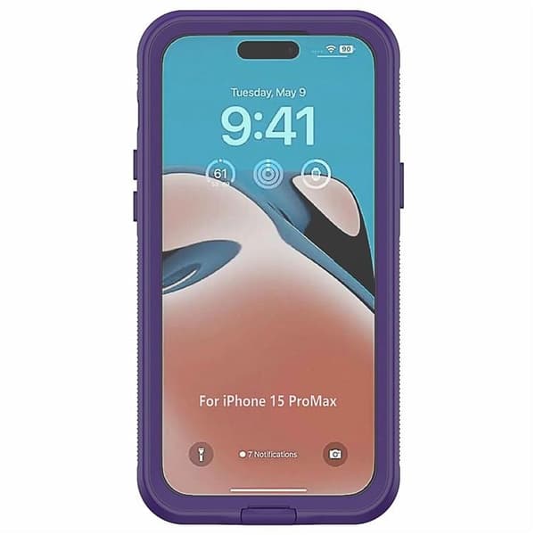 Mobilskal till iPhone 15 Pro IP68 Vattentätt - Lila
