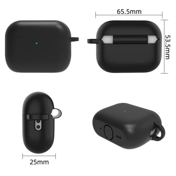 Mobilskal till Airpods Pro 3 Silikon med Anti-förlorad Rem Blå