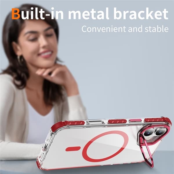 Mobilskal till iPhone 17 MagSafe Kickstand - Röd Röd