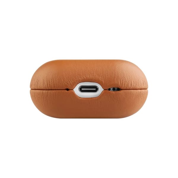 FIXED Äkta läderfodral för Airpods 4/4 ANC Brun