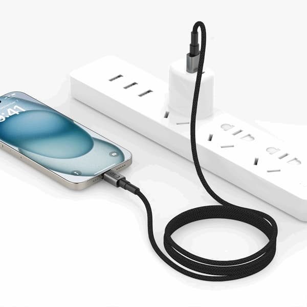 Tech-Protect Lightning Kabel Ultraboost DNA 12W/2.4A 25cm - Grå Grå