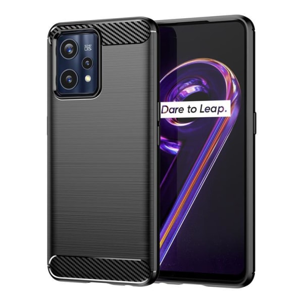 Carbon Realme 9 Pro Plus Skal Fleksibel - Sort