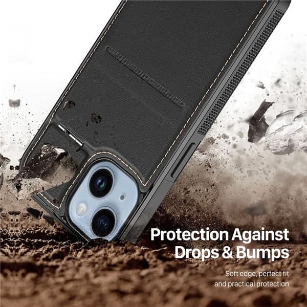 Dux Ducis iPhone 14 Plus Mobilskal Magsafe Kortholder Rafi Black
