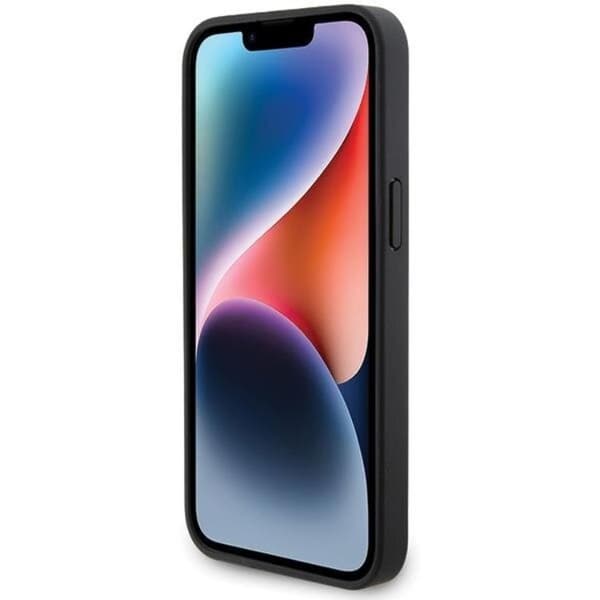 BMW Mobilskal till iPhone 15 Pro Läder Diamond Pattern - Svart Black