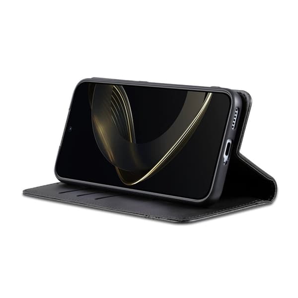 AZNS Xiaomi 17 Plånboksfodral Konstläder - Svart