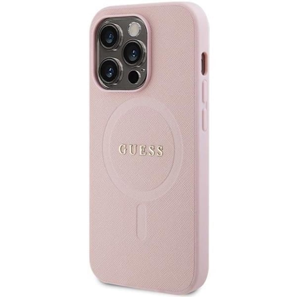 Guess iPhone 13 Pro Max Mobilskal Magsafe Saffiano - Rosa