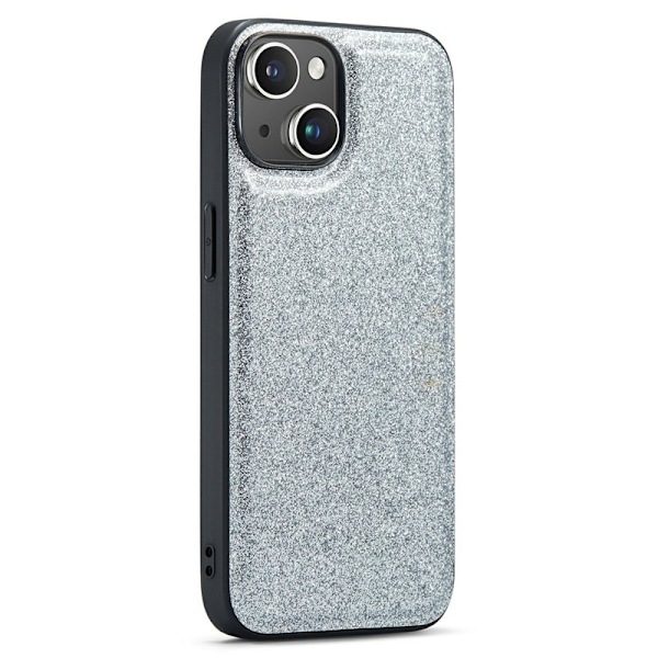 DG.MING Mobilskal till iPhone 15 Plus Glitter Ytbehandling Silver