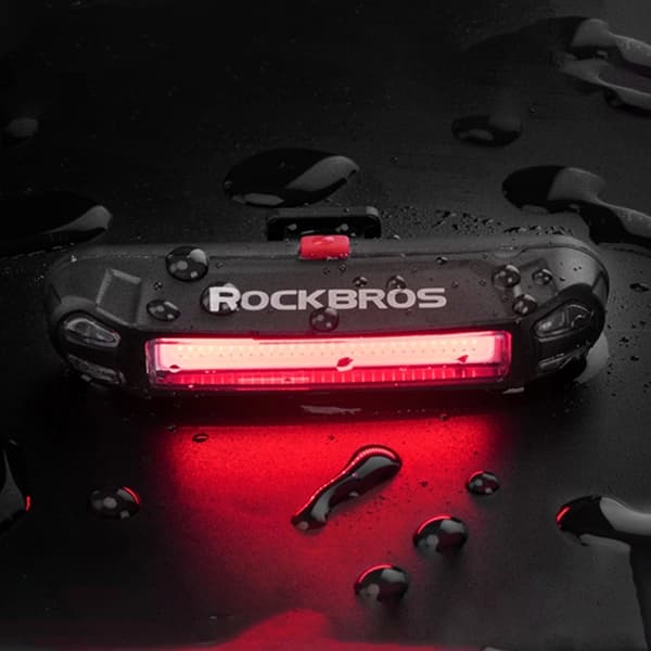 Rockbros Bagcykel Lygte - Sort Svart