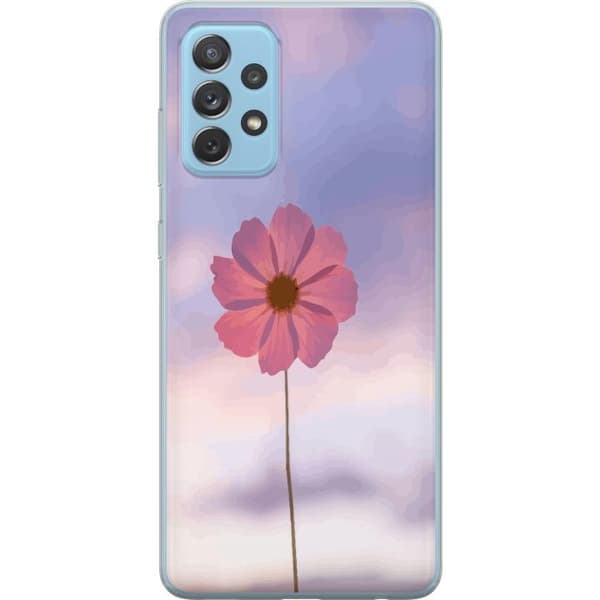 Mobilcover til Samsung Galaxy A52 5G med Rosa blomst