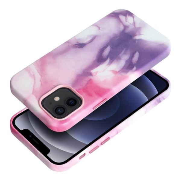 iPhone 11 Pro Max Magsafe matkapuhelimen nahkasuoja - Purple Splash