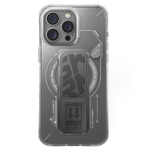 Skinarma telefontaske til iPhone 16 Pro Max MagSafe magnetisk grebstativ - Titanium