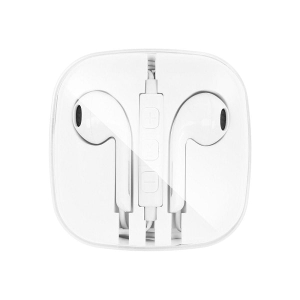 HF Stereo til Apple iPhone Jack 3,5 mm NY BOX Hvid