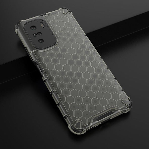 Honeycomb Armor Bumper Cover Redmi Poco F3 - Sort Black