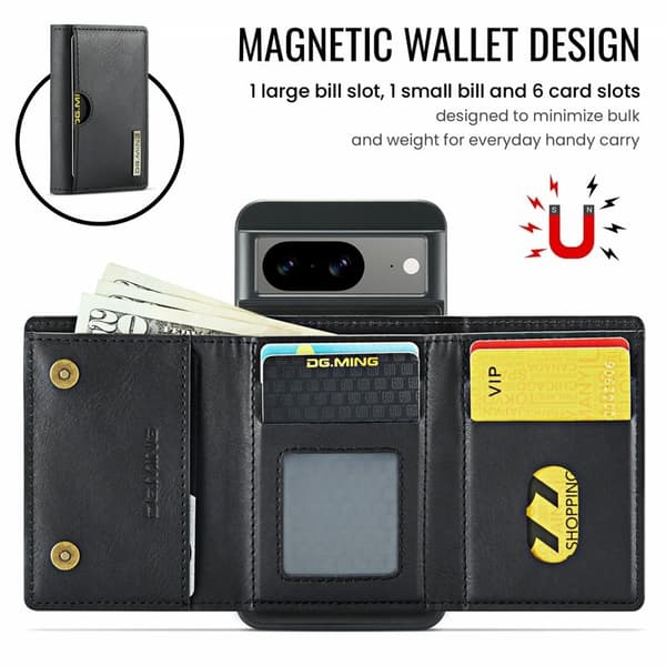 DG.MING M6 Series Mobilskal till Google Pixel 8 Magnetiskt Svart