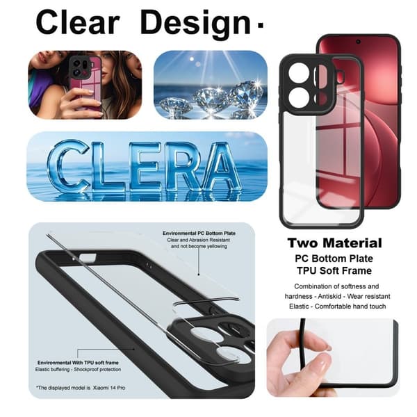 IMAK Mobilskal till Oppo Find X9 Pro 5G Plast Transparent - Pattern No.5
