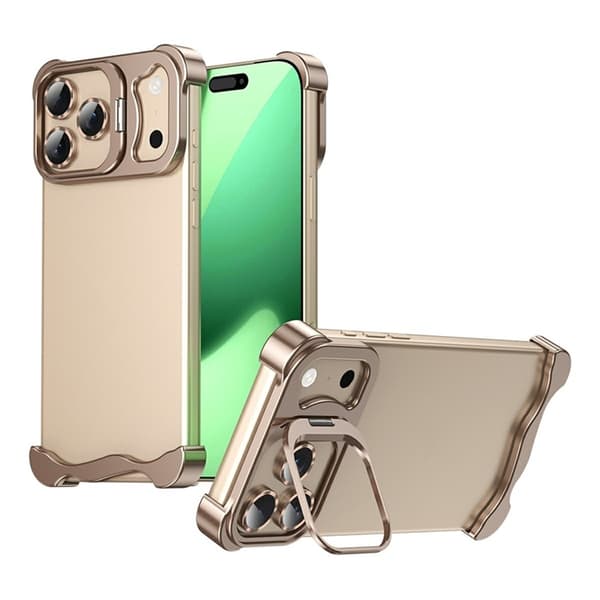 Mobilskal till iPhone 17 Pro Heat Dissipating Kickstand - Guld Guld