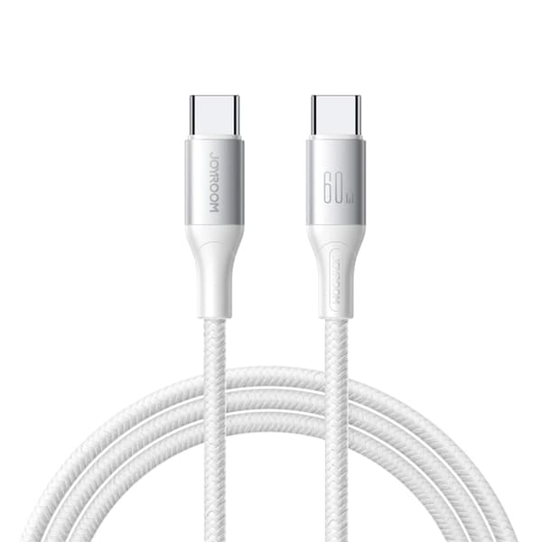 Joyroom USB-C - USB-C kabel 60W 1m S-A28 - Vit Vit
