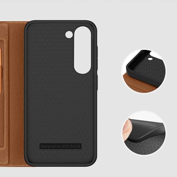 Dux Ducis Galaxy S23 Plus Lompakkokotelo Skin X2 - Ruskea Brun