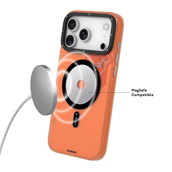 YOUNGKIT Mobilskal till iPhone 17 Pro Max MagSafe Unique Disc - Transparent Transparent
