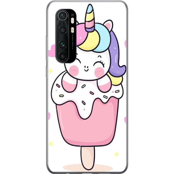 Telefontaske til Xiaomi Mi Note 10 Lite med Happy Unicorn