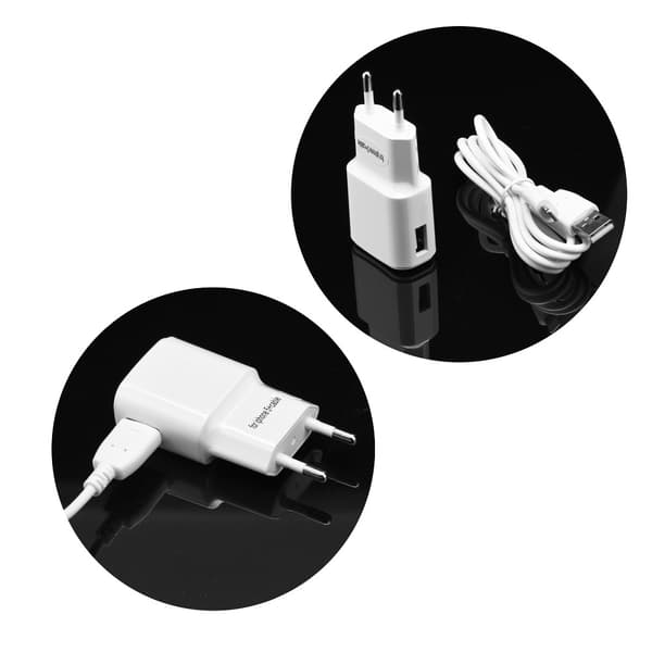 Travel Charger till iPhone 5/6/6s/7/8/X Blue Star Vit Vit