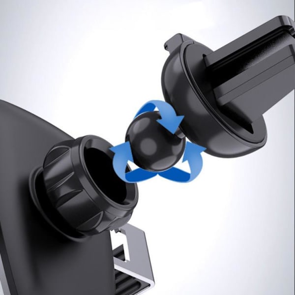 Gravity Smartphone Bilholder Ventilationsgitter - Sort Black