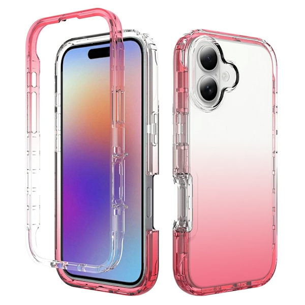Mobilskal till iPhone 17 Gradient Färg PC + TPU Röd