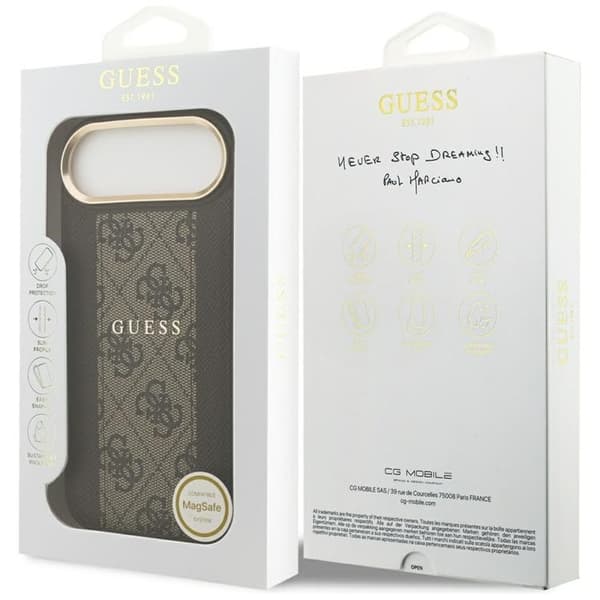 Guess Mobilskal till iPhone Air MagSafe 4G Stripe - Brun Brun