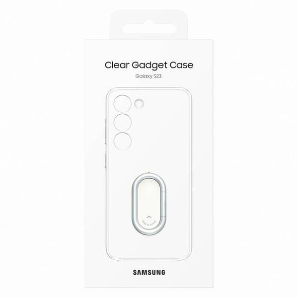 Samsung Galaxy S23 Skal Ringhållare Gadget - Transparent Transparent