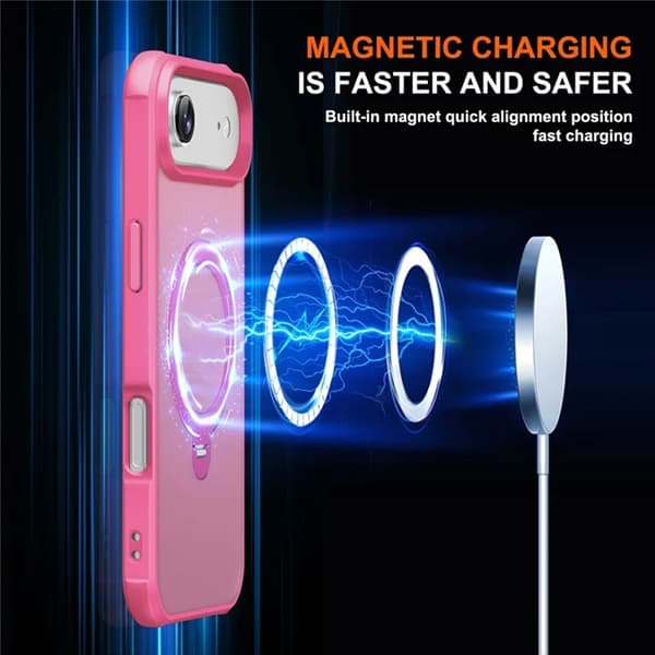 Mobilskal till iPhone Air MagSafe Kickstand TPU + PC - Rosa Rosa